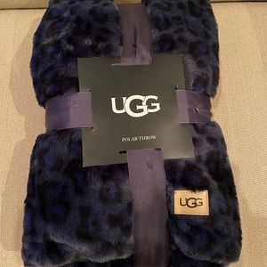 Ugg Throw Blanket - Polar Throw - Ocean Leopard Color